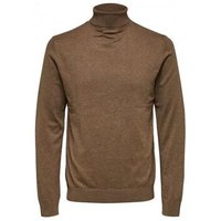 Selected  Pullover 16074684 BERG ROLL-TEAK MELANGE Selected  Pullover 16074684 BERG ROLL-TEAK MELANGE
