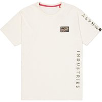 Alpha Industries  T-Shirts & Poloshirts Camo Sleeve T-Shirt - vintage white Alpha Industries  T-Shirts & Poloshirts Camo Sleeve T-Shirt - vintage white