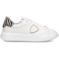Philippe Model  Sneaker BTLD VA04 - TEMPLE-VEAU ANIMALIER BLANC ZEBRA Philippe Model  Sneaker BTLD VA04 - TEMPLE-VEAU ANIMALIER BLANC ZEBRA