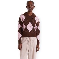 Compania Fantastica  Pullover COMPAÑIA FANTÁSTICA Knit 10152 - Pink/Brown Compania Fantastica  Pullover COMPAÑIA FANTÁSTICA Knit 10152 - Pink/Brown