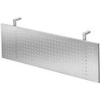 Sichtblende Jena, für Eckwinkel 90°, B 800 x T 800 mm, gelocht, Metall silberfarben einbrennlackiert Sichtblende Jena, für Eckwinkel 90°, B 800 x T 800 mm, gelocht, Metall silberfarben einbrennlackiert