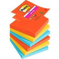 Post-it Haftnotizen Super Sticky Z-Notes Playful R330-6SS-PLAY, 6 x 90 Blatt, farbsortiert Post-it Haftnotizen Super Sticky Z-Notes Playful R330-6SS-PLAY, 6 x 90 Blatt, farbsortiert