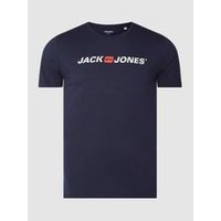 T-Shirt mit Label-Print Modell ‘CORP‘ T-Shirt mit Label-Print Modell ‘CORP‘