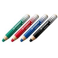 Whiteboard Marker Stabilo MarkDry, Rundpsitze, 1-10 mm, schnell trocknend, 4er Etui, schwarz/blau/rot/grün Whiteboard Marker Stabilo MarkDry, Rundpsitze, 1-10 mm, schnell trocknend, 4er Etui, schwarz/blau/rot/grün
