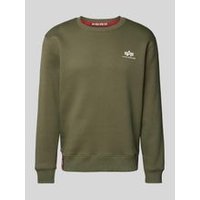 Sweatshirt mit Label-Print Sweatshirt mit Label-Print