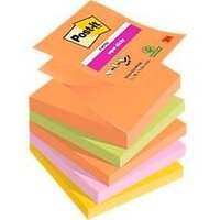 POST-IT Haftnotizen Super Sticky Z-Notes Boost R330-5SS-BOOS, 76 x 76 mm, farbig, 5 x 90 Blatt POST-IT Haftnotizen Super Sticky Z-Notes Boost R330-5SS-BOOS, 76 x 76 mm, farbig, 5 x 90 Blatt