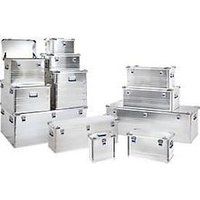 Transportbox Alutec INDUSTRY 73, Aluminium, 73 l, L 580 x B 385 x H 410 mm, mit Stapelecken, stabiler Deckel Transportbox Alutec INDUSTRY 73, Aluminium, 73 l, L 580 x B 385 x H 410 mm, mit Stapelecken, stabiler Deckel