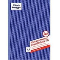 Avery Zweckform Stundennachweise Nr. 1773 für Arbeitszeiterfassung, selbstdurchschreibend, DIN A4, weiß/gelb Avery Zweckform Stundennachweise Nr. 1773 für Arbeitszeiterfassung, selbstdurchschreibend, DIN A4, weiß/gelb
