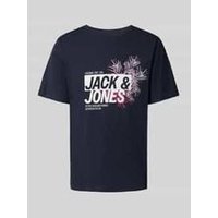 T-Shirt mit Label-Print Modell ‘JAXON‘ T-Shirt mit Label-Print Modell ‘JAXON‘
