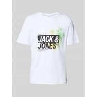 T-Shirt mit Label-Print Modell ‘JAXON‘ T-Shirt mit Label-Print Modell ‘JAXON‘