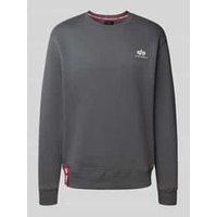 Sweatshirt mit Label-Print Sweatshirt mit Label-Print