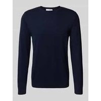 Regular Fit Strickpullover aus reiner Baumwolle Modell ‘BERG‘ Regular Fit Strickpullover aus reiner Baumwolle Modell ‘BERG‘