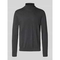 Rollkragenpullover mit gerippten Abschlüssen Rollkragenpullover mit gerippten Abschlüssen