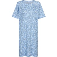 Nachthemd Serie Flower Meadow Blue Silk