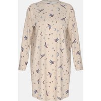 Nachthemd Serie Winter Birds Almond Milk