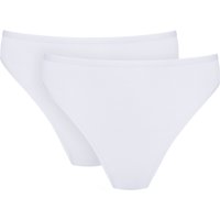 Retro Jazz-Pants | Doppelpack Serie Pure Sense Weiss