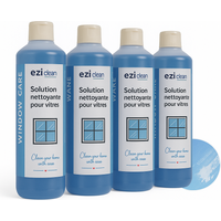 EZIclean® WINDOWS CARE - Lot de 4 solutions nettoyantes vitres