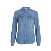 Vila Clothes Hemd Blau 464839, Größe XS