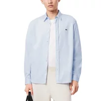 Lacoste Herren Hemd Azurblau 486723, Größe 42