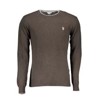 U.S. POLO Herren Slim-Pullover Braun 59252-52626_MARRONE_169, Größe 2XL