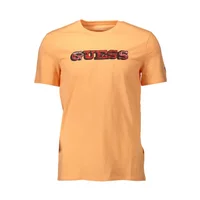 GUESS JEANS Herren Kurzarm-T-Shirt Orange M1RI82J1311_ARANCIO_G3E0, Größe 2XL