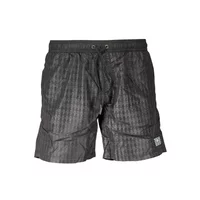 Karl Lagerfeld Beachwear Herren Medium Sea Boxer Schwarz KL20MBM10_NERO_BLACK, Größe S