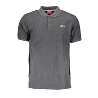 SLAZENGER Herren KURZARM-POLOSHIRT Grau SNR-62_GRIGIO_CHARCOAL-MARL, Größe XS