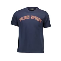 Plein Sport Herren Kurzarm-T-Shirt Blau TIPS117_BLU_85-NAVY, Größe S