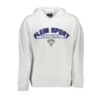 Plein Sport Herren Langarm-Sweatshirt Weiß FIPS219_BIANCO_01-WHITE, Größe L