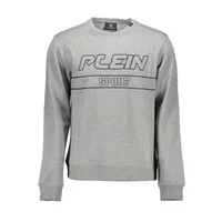 Plein Sport Herren Langarm-Sweatshirt Grau FIPS210_GRIGIO_94-GREY, Größe S