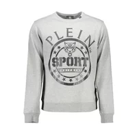 Plein Sport Herren Langarm-Sweatshirt Grau FIPS208_GRIGIO_94-GREY, Größe S