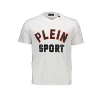 Plein Sport Herren Kurzarm-T-Shirt Weiß TIPS106_BIANCO_01-WHITE, Größe S