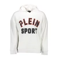 Plein Sport Herren Kapuzen-Sweatshirt Weiß FIPS220_BIANCO_01-WHITE, Größe S