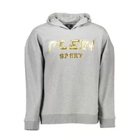 Plein Sport Herren Langarm-Sweatshirt Grau FIPS215_GRIGIO_94-GREY, Größe S