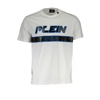 Plein Sport Herren Kurzarm-T-Shirt Weiß TIPS105_BIANCO_01-WHITE, Größe S