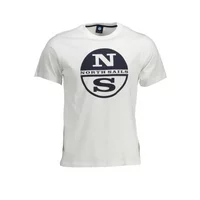 North Sails Herren Kurzarm-T-Shirt Weiß 692792-000_BIANCO_0101, Größe XL