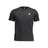 North Sails Herren T-Shirt Schwarz 692791-000_NERO_0999, Größe XL