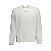 Calvin Klein Herren Langarm-Sweatshirt Weiß J30J320044_BIANCO_YAF, Größe XL
