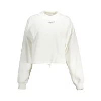 Calvin Klein Damen Langarm-Sweatshirt Weiß J20J218174_BIANCO_YAF, Größe XL