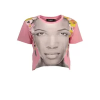 Desigual Damen T-Shirt Rosa 22SWTK22_ROSA_3058, Größe L