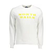 North Sails Herren Langarm-Sweatshirt Weiß 691004-000_BIANCO_0101, Größe M