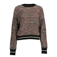 Desigual Damen Langarmshirt Schwarz 22WWJF05_NERO_2000, Größe XL