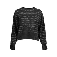 Desigual Damen Langarmshirt Schwarz 22WWJF42_NERO_2000, Größe L