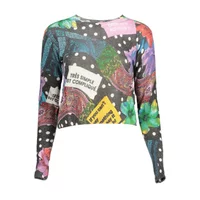 Desigual Damen Langarmshirt Schwarz 22WWJFA1_NERO_2000, Größe L