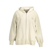 Calvin Klein Damen Langarm-Sweatshirt Beige J20J219756_BEIGE_ACF, Größe XS