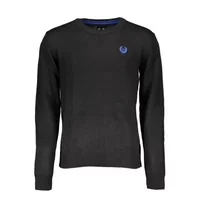 GIAN MARCO VENTURI Herren Langarmshirt Schwarz AU00593-FLORIANO_NERO_BLACK, Größe XL