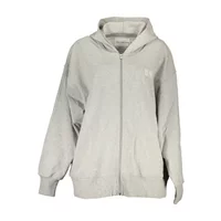 Calvin Klein Damen Langarm-Kapuzen-Sweatshirt Grau J20J219756_GRIGIO_P01, Größe XS