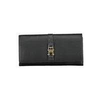Tommy Hilfiger Damen Portemonnaie Schwarz AW0AW14234_NERO_BDS, Größe UNI