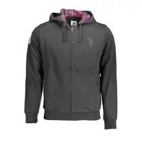 U.S. POLO Herren Langarm-Sweatshirt Schwarz 63028-53223_NERO_199, Größe XL
