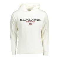 U.S. POLO Herren Kapuzen-Sweatshirt Weiß 64460-53223_BIANCO_101, Größe XL